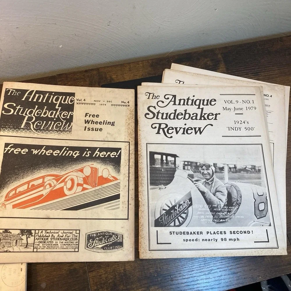 The Antique‎ Studebaker Review 12 Issues Lot 1972-1982 Vtg Classic Cars Ephemera